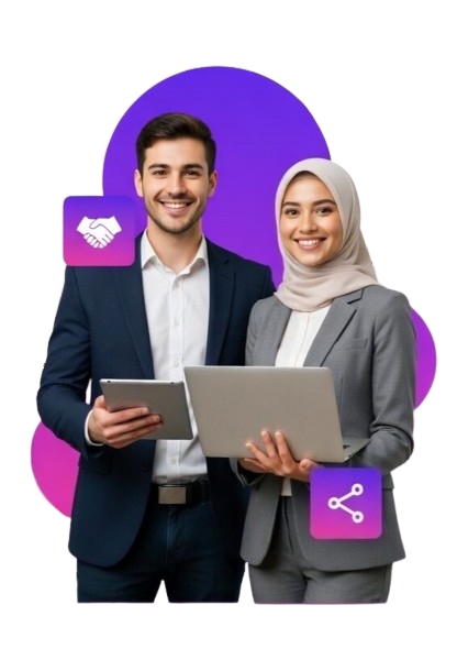 Tim profesional Synetrica bekerja pada proyek digital