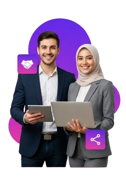 Tim profesional Synetrica bekerja pada proyek digital